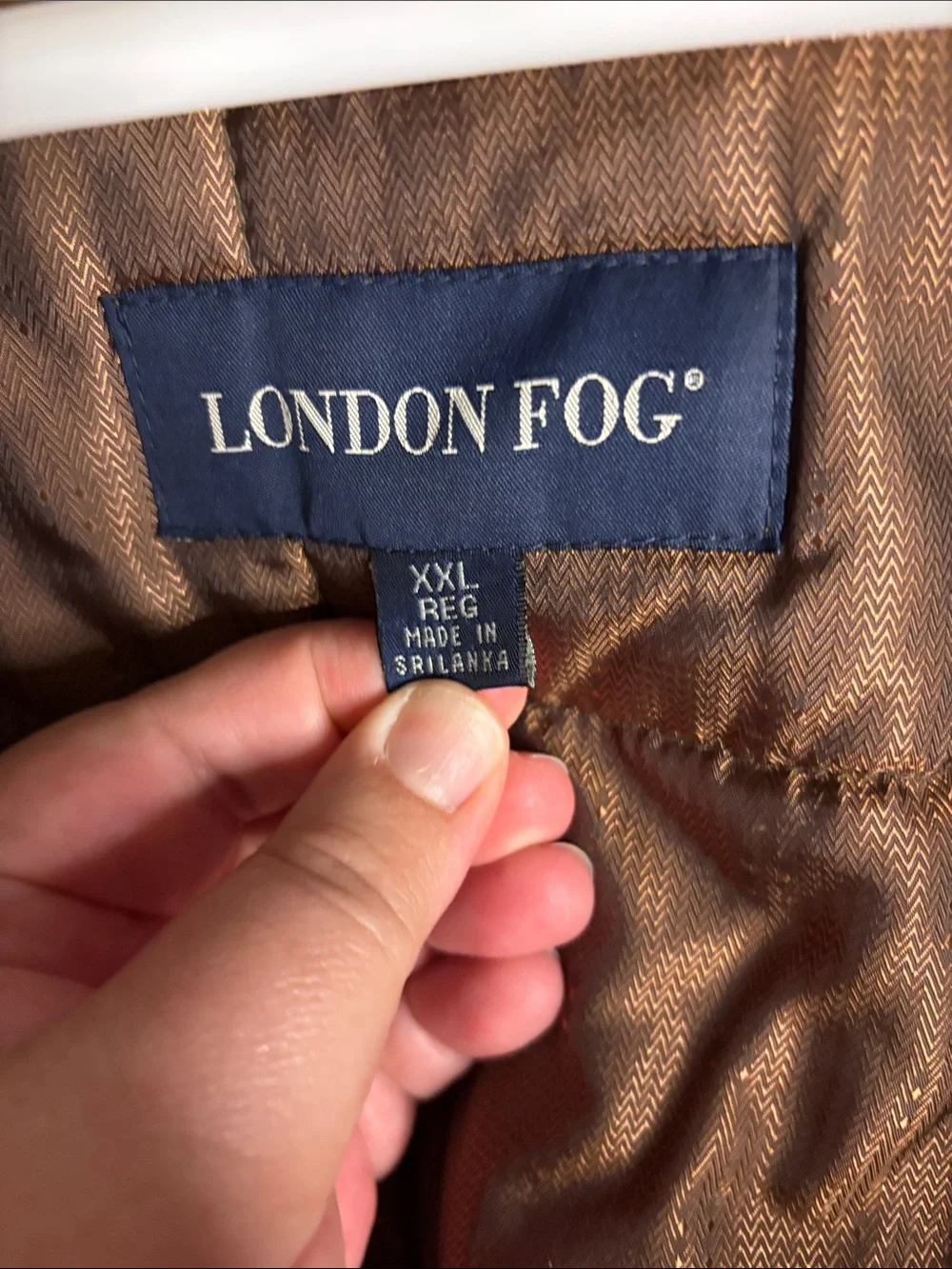London Fog Men's Suede Zip Front Jacket in Tan Brown